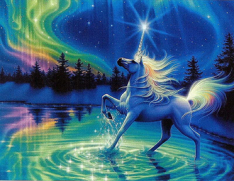 unicorn, Wasser, Stern, Einhorn, Deutschland, HD wallpaper