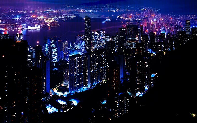 Cities, City, Hong Kong, Victoria Harbour, HD wallpaper