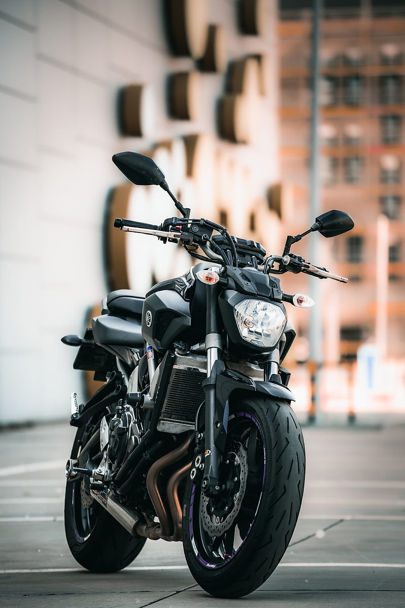 yamaha, motorcycle, bike, sports bike, black, HD phone wallpaper