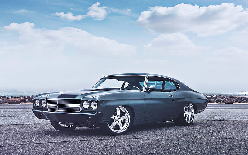 Chevrolet Chevelle, muscle cars, 1968 cars, R, retro cars, 1968 Chevrolet Chevelle, american cars, Chevrolet, HD wallpaper