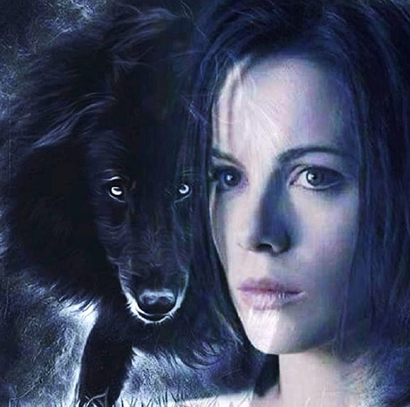 'She runs with the wolves'....., mystical, woman, wolves, wild, HD wallpaper