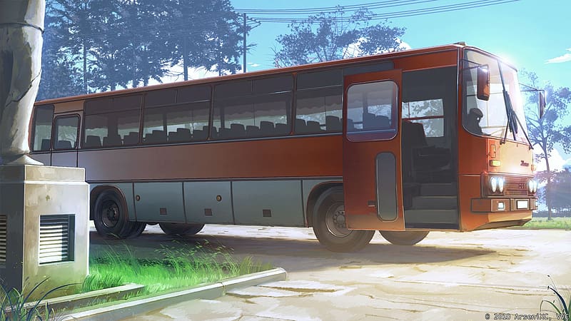 Anime, Bus, Everlasting Summer, HD wallpaper