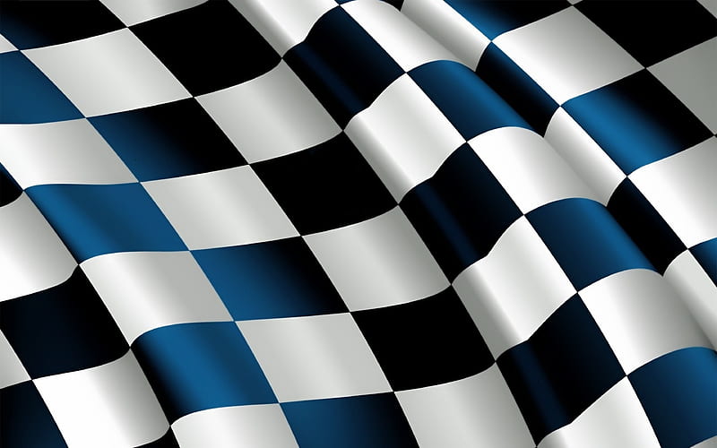checkered flag finish line flag, silk, HD wallpaper