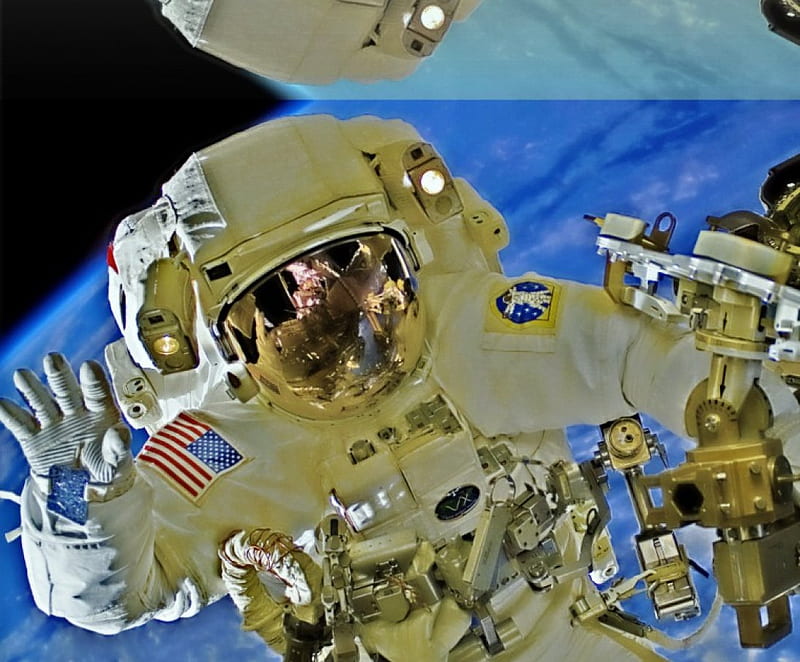 astronaut in space, orbit, earth, nasa, top secret, HD wallpaper