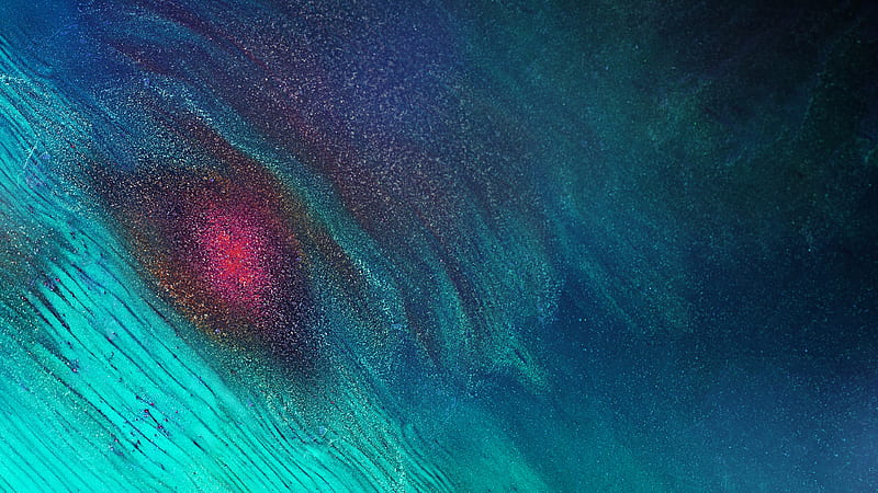 Blue Pink Water Paint Abstract, HD wallpaper
