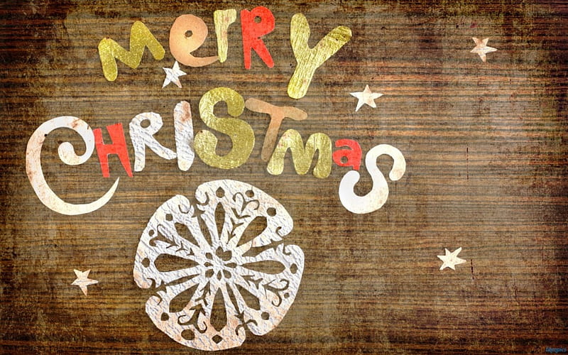 Merry Christmas Cutout Greeting, merry, christmas, cutout, greeting, abstract, HD wallpaper