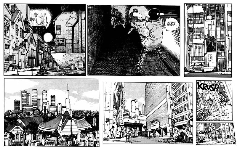 Akira Graphic Novel 3, manga, akira, tetsou, comic, japan, tokyo, anime, neon, kaneda, HD wallpaper
