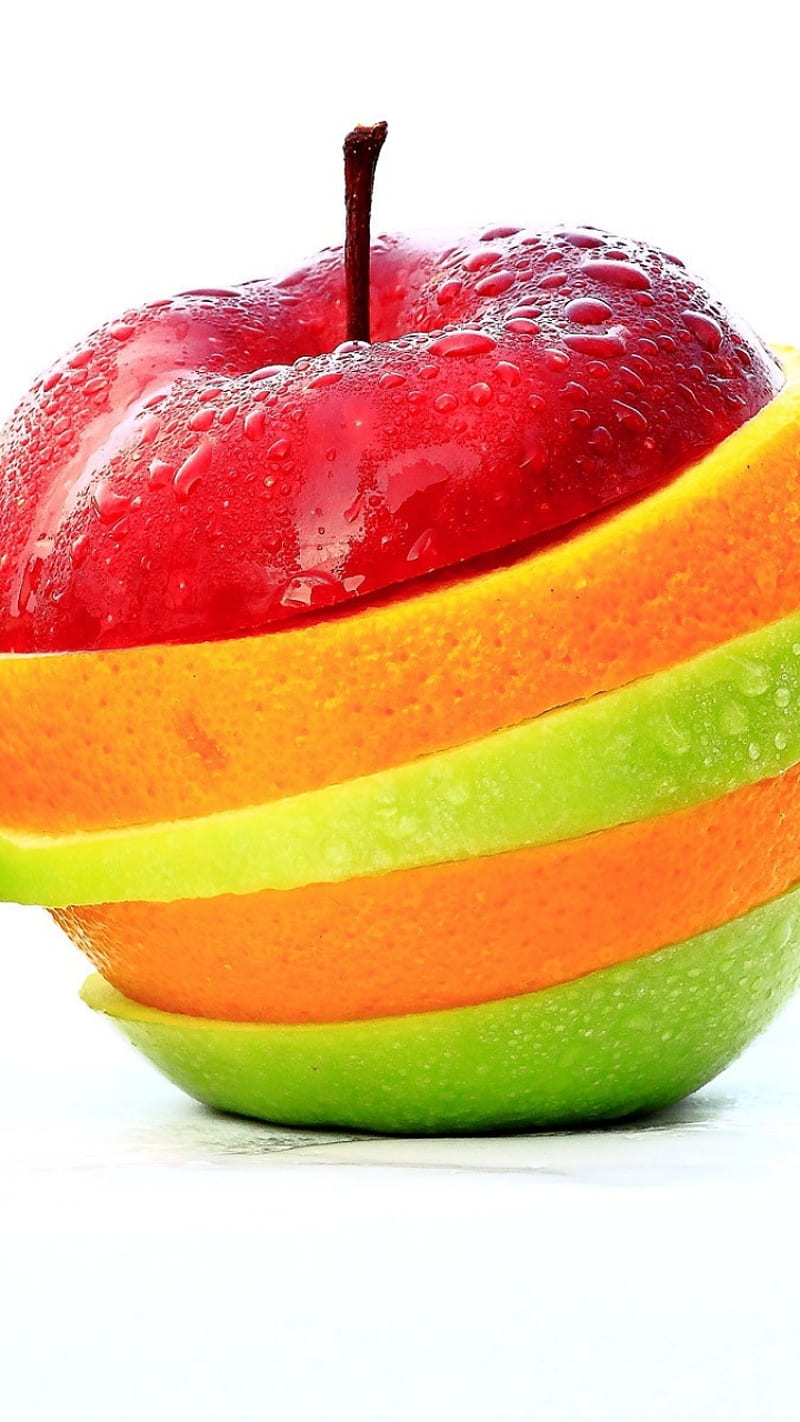fruit, apple, fruits, orange, HD phone wallpaper