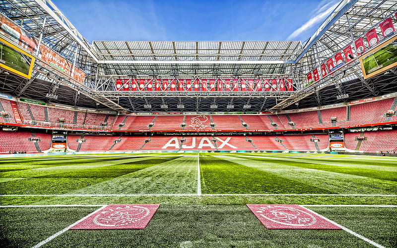 Johan Cruijff Arena, empty stadium, Ajax stadium, Amsterdam Arena, soccer, football stadium, Amsterdam, Ajax FC, R, dutch stadiums, HD wallpaper