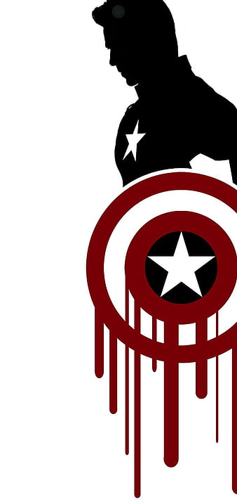 Captain America, hole punch, note10, HD phone wallpaper
