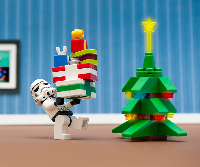 Toy Christmas, christmas, gift, holiday, present, xmas, black, HD wallpaper