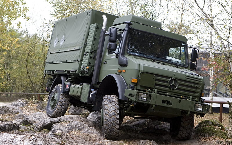 Mercedes u5000, unimog, German military truck, all-terrain vehicle, HD wallpaper