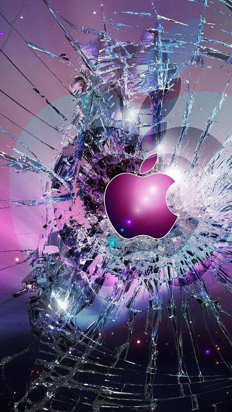 Iphone, manzana, roto, rota, grieta, logo, Fondo de pantalla de teléfono HD  | Peakpx