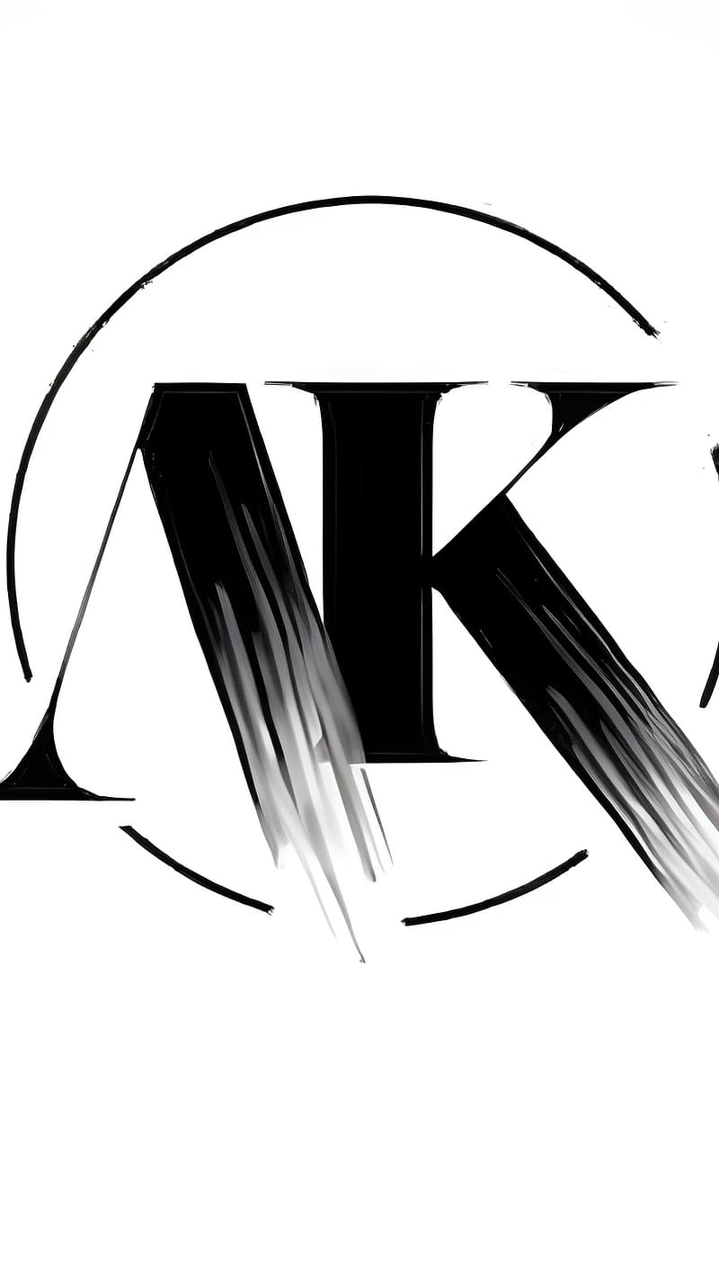 A K Name, bold a k, letter a k, HD phone wallpaper