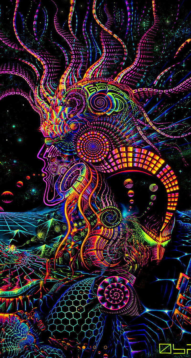Neon Tribal, color, fun, meditation, HD phone wallpaper