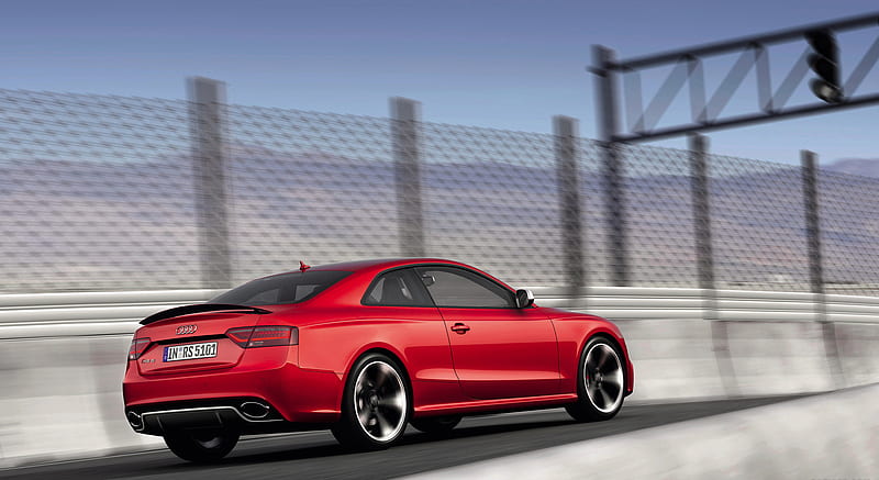 2012 Audi RS5 Spoiler Up - Rear , car, HD wallpaper