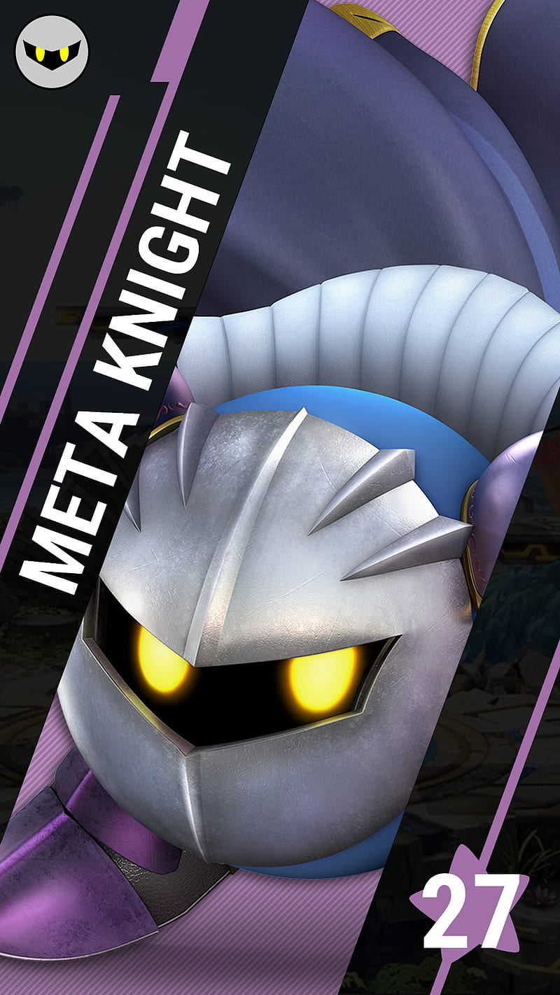 SSBU Meta Knight, smash, ultimate, kirby, nintendo, hall, videogames, HD phone wallpaper