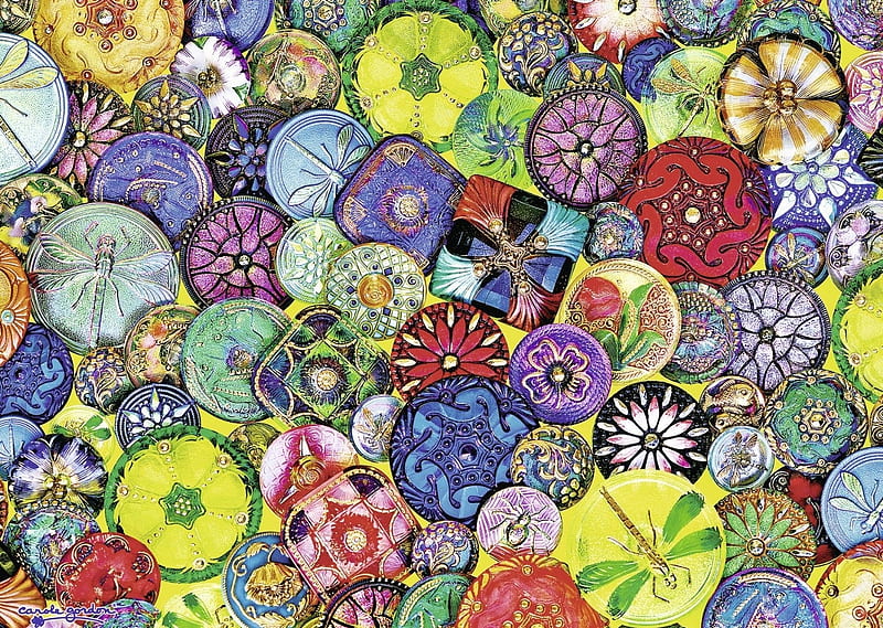 Beautiful buttons, colorful, button, skin, texture, HD wallpaper