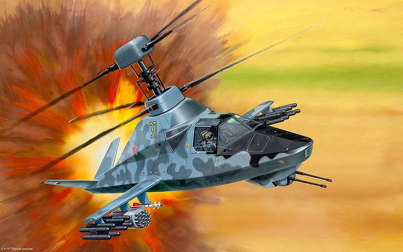 Aircraft, Military, Kamov Ka 58, Military Helicopters, HD wallpaper