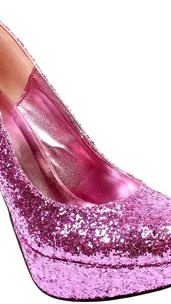Vector Women's Pink Pumps With Sparkles Isolated On White Background. Shiny  High Heel Shoes. Royalty Free SVG, Cliparts, Vectors, and Stock  Illustration. Image 176185810.