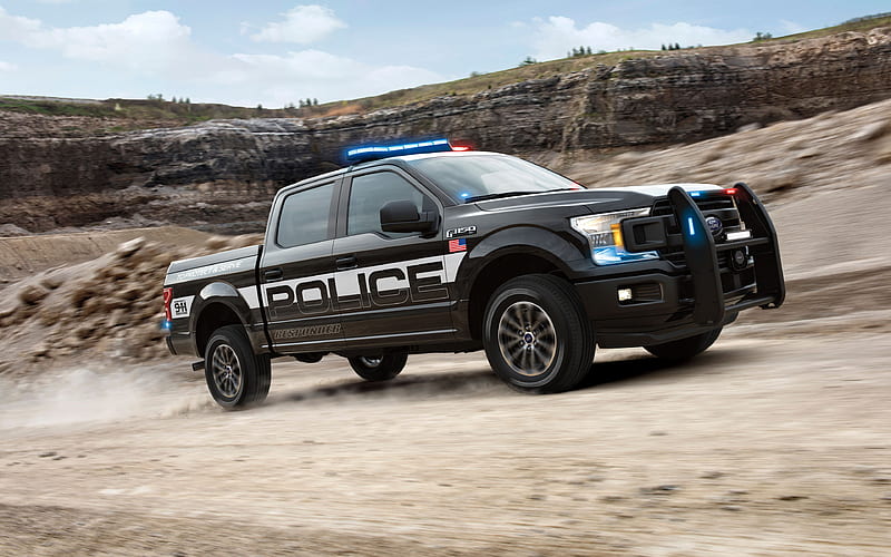Ford F-150, 2018, Police, SUV, American cars, police car, Ford, HD wallpaper