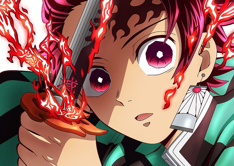 Anime, Demon Slayer: Kimetsu no Yaiba, Hinokami Kagura , Tanjiro Kamado, HD wallpaper