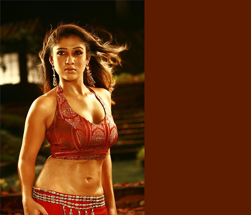 Nayanthara, south india, model, actress, tamil actress, queen, beauty, tamil, slim, HD wallpaper