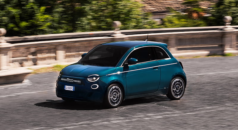 2021 Fiat 500 la Prima EV - Front Three-Quarter, car, HD wallpaper | Peakpx