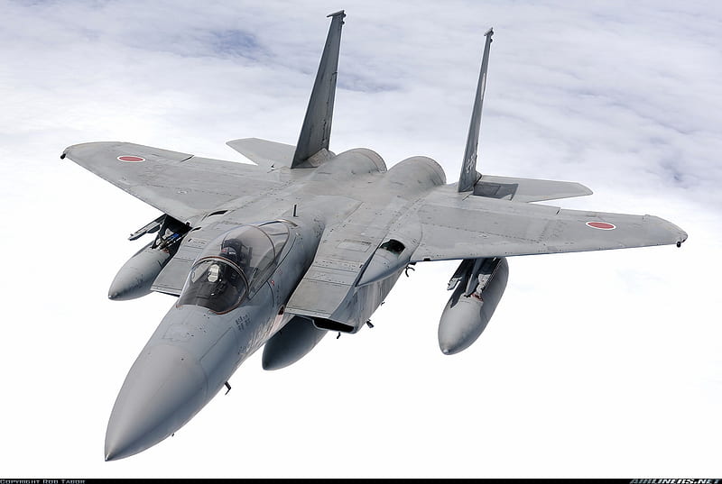 F-15 EAGLE, f15, up, jap, high, HD wallpaper