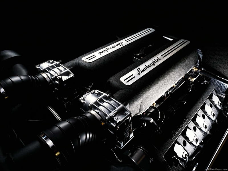 Lamborghini Engine, engine, car, lamborghini, tune, fast, HD wallpaper