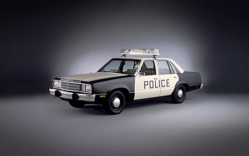 Ford LTD, police cars, retro cars, american cars, studio, Ford, HD wallpaper