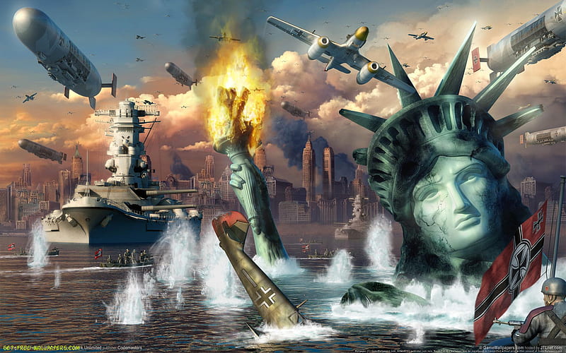 Fall of Liberty, liberty, guerra, turning point, battle, video game, adventure, HD wallpaper