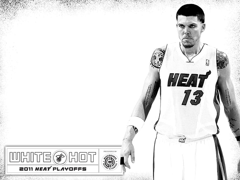2010-11 NBA Miami Heat Mike Miller WhiteHot, HD wallpaper