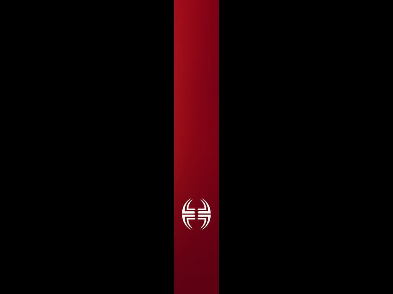 STAND OUT, mid rib, black, red line, red legacy, HD wallpaper
