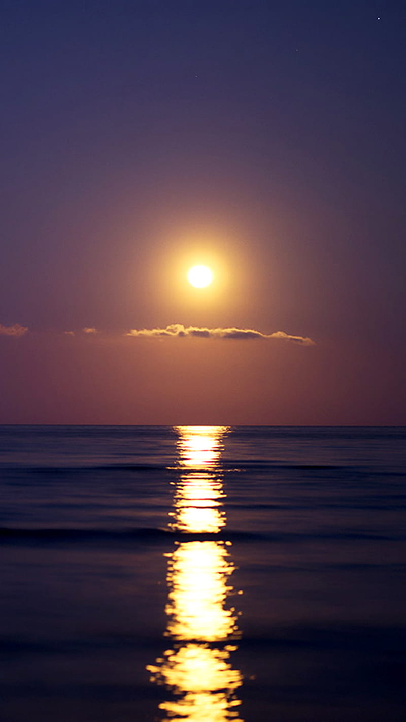 Moonrise, beach, HD phone wallpaper