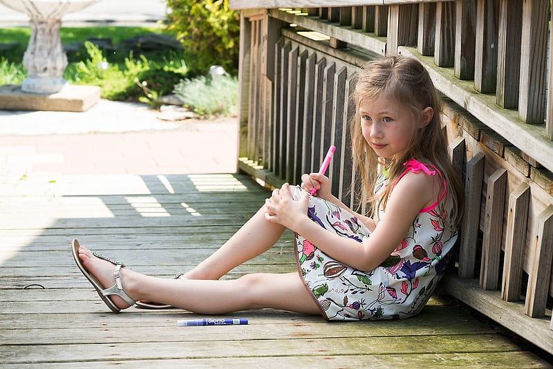 Little girl, graphy, bridge, green, people, beauty, child, face, pink, bonny, Belle, lovely, leg, comely, lying, pure, blonde, baby, cute, pen, girl, feet, summer, princess, childhood, white, pretty, grass, adorable, sweet, sightly, nice, Hair, little, Nexus, bonito, dainty, kid, fair, HD wallpaper