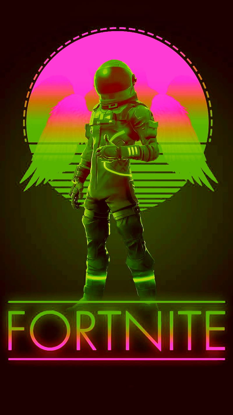 Neon Fortnite, green, neon, pink, HD phone wallpaper | Peakpx