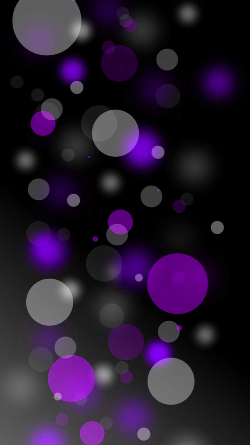 Purple dots, circles, abstract, bubble, colours, HD phone wallpaper