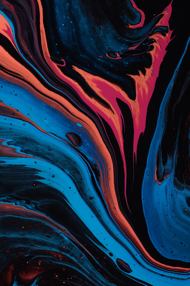 stains, paint, colorful, abstraction, liquid, HD phone wallpaper