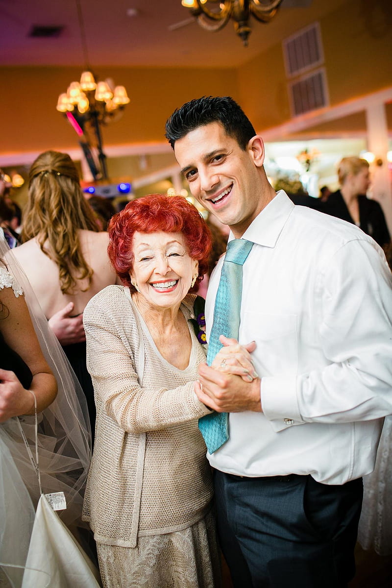 man and grandmother dancing, HD phone wallpaper