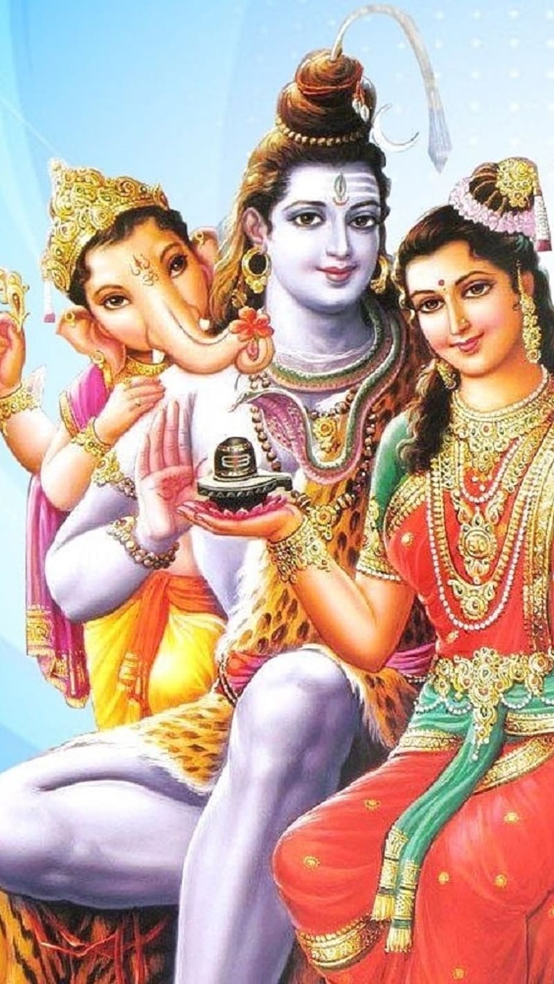 Shiv Parvati Ji Ke, Bhole Nath, lord, god, HD phone wallpaper