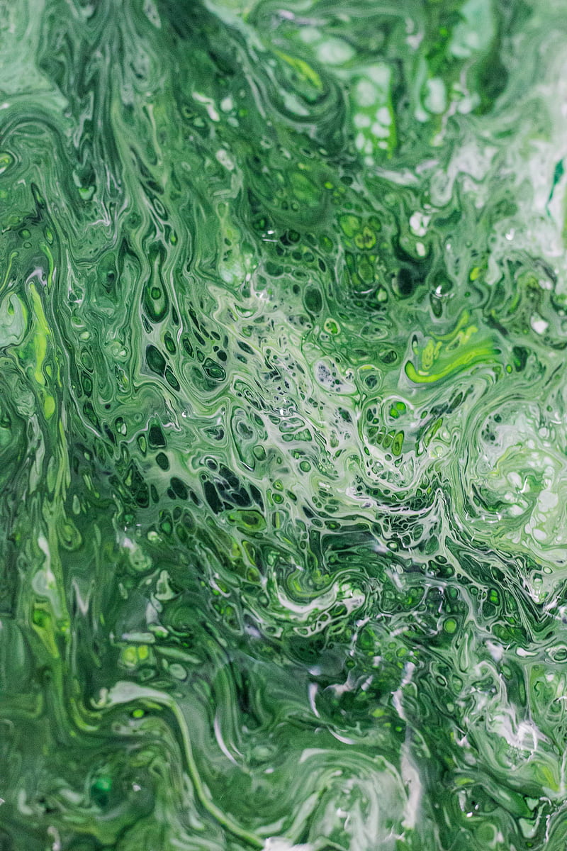 paint, stains, green, spots, abstraction, HD phone wallpaper