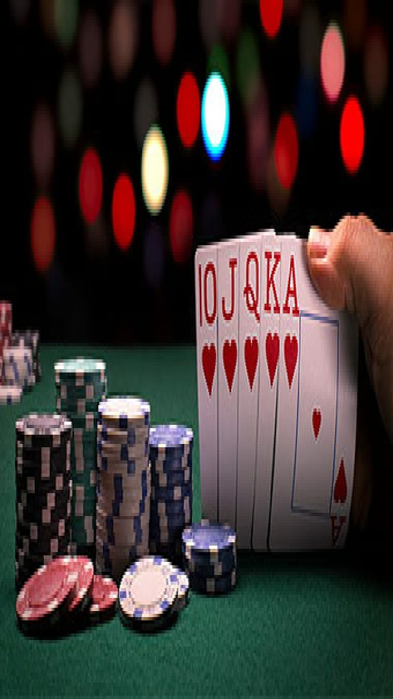 Royal flush, poker, game, winning, player, table, HD phone wallpaper