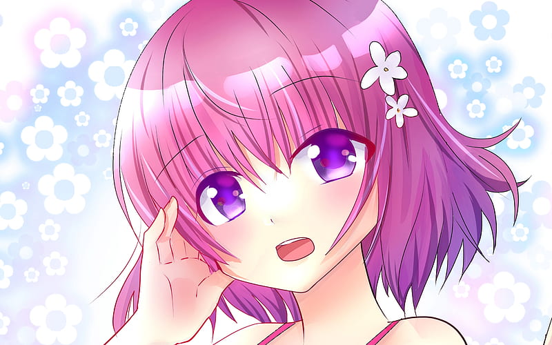 Momo Belia Deviluke, manga, To LOVE-Ru, girl with purple hair, Nanas twin, Third Princess of Deviluke, HD wallpaper