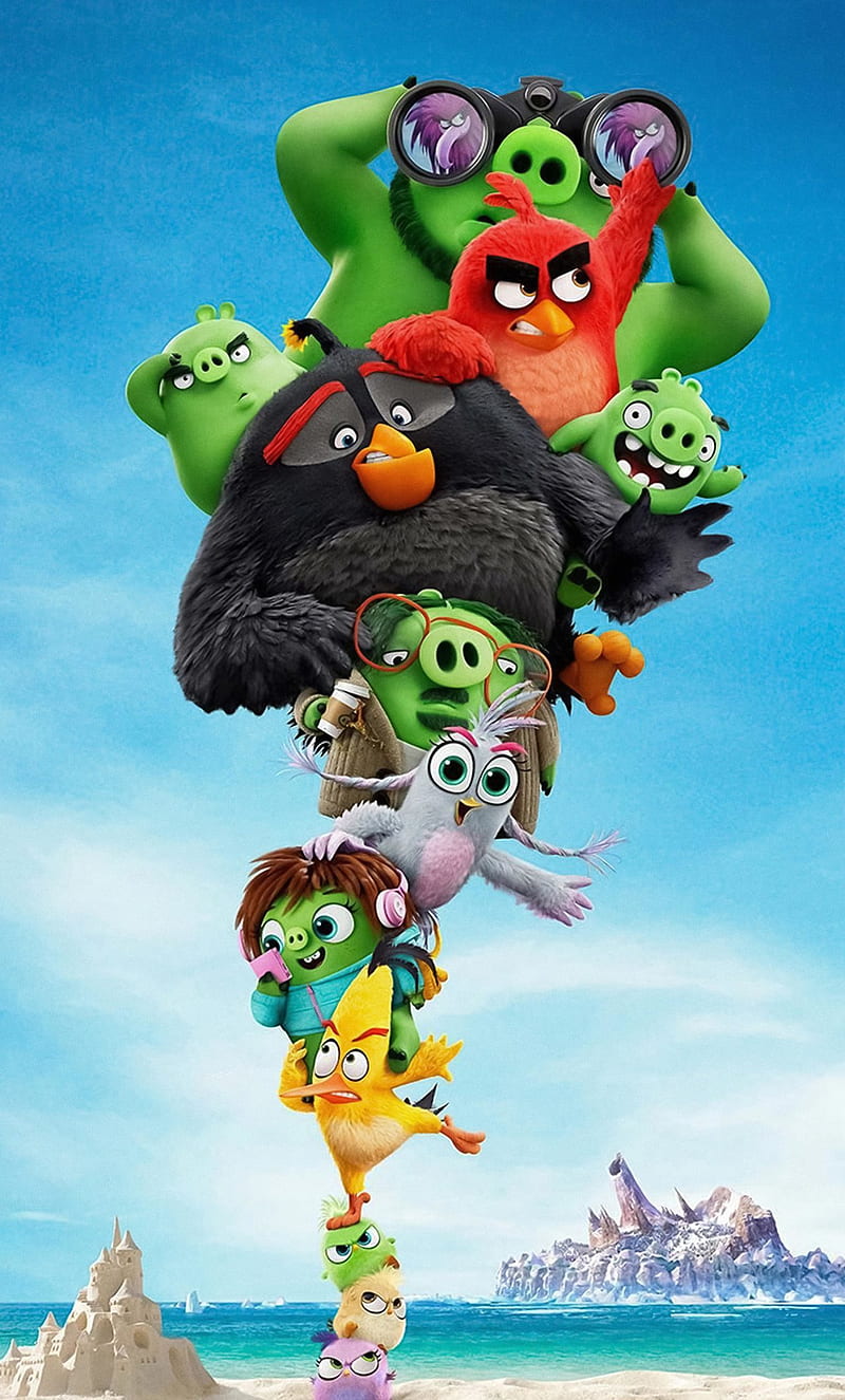 Angry bird 2 , 2019 angry bird, animation little, movies, HD phone wallpaper