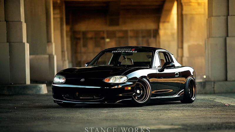 Stance Black JDM Car JDM, HD wallpaper