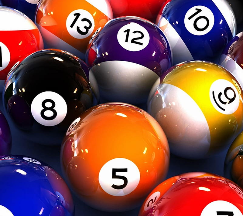 Pool, balls, billiards, eight, numbers, relax, esports, HD wallpaper
