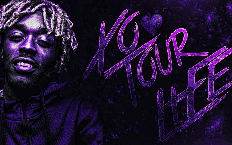 Lil Uzi Vert, grunge art, music stars, american rapper, Symere Woods,  violet grunge background, HD wallpaper | Peakpx