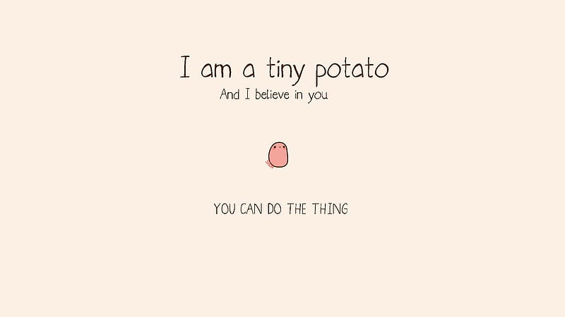 I Am A Tiny Potato Kawaii, HD wallpaper