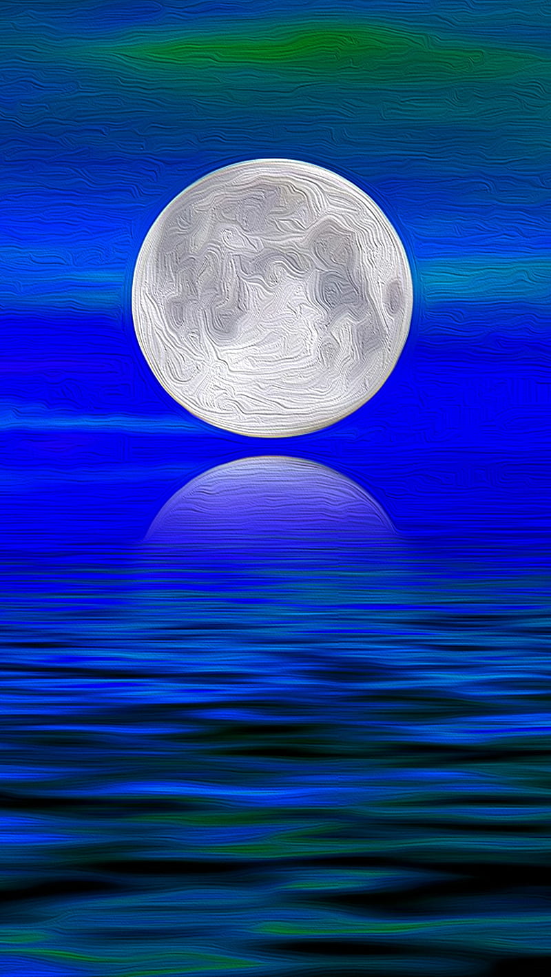 Moon, 3d, nature, night, HD phone wallpaper | Peakpx